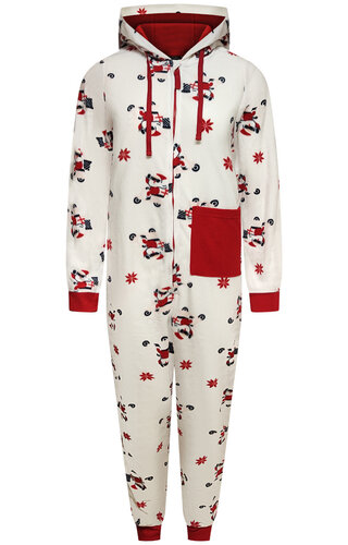 Kerst Onesie Wit - Dames 