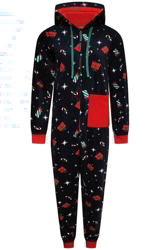Kerst Onesie Donkerblauw - Dames 