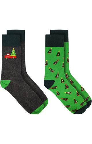 Kerstsokken 2 pack | M - Jongens & Heren 