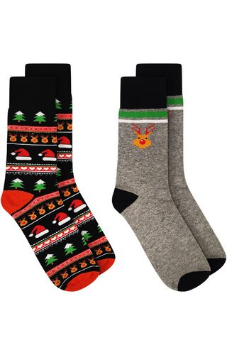 Kerstsokken 2 pack | N - Jongens & Heren 