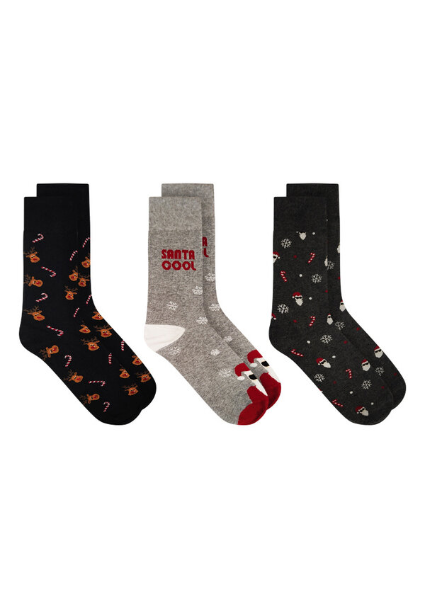 Kerstsokken 3 pack | Q - Heren