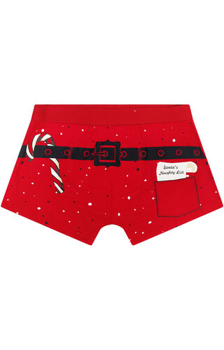 Boxershort Kerstman Riem Rood - Heren 