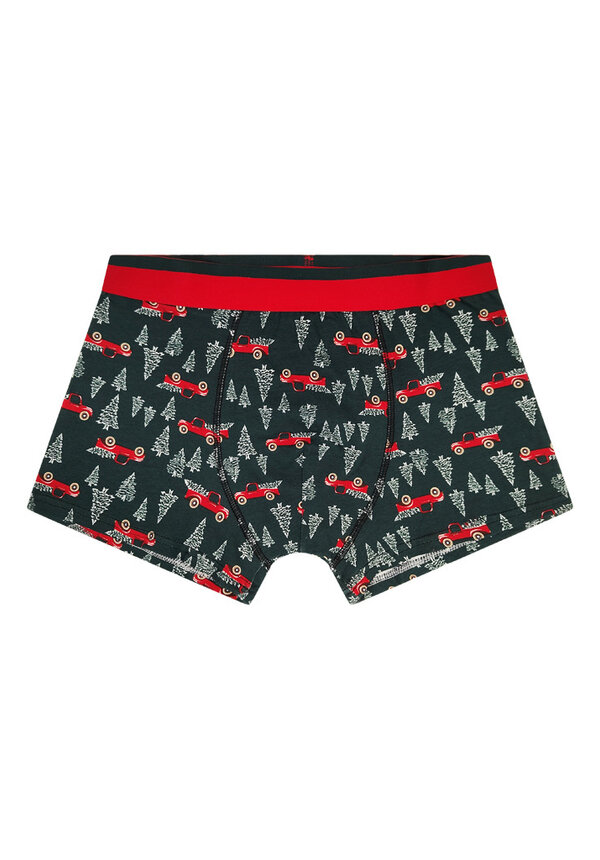 Boxershort Kerstboom Auto - Heren
