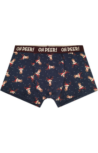 Boxershort Oh Deer Donkerblauw - Heren 