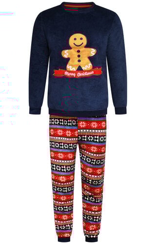 Kerst Lounge Set Donkerblauw - Unisex 