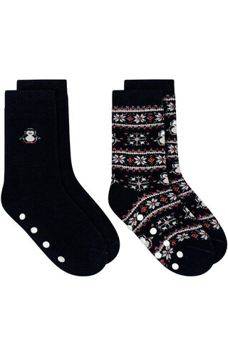 Kerstsokken Thermo  & Anti-slip 2 pack | Y - Kinderen 