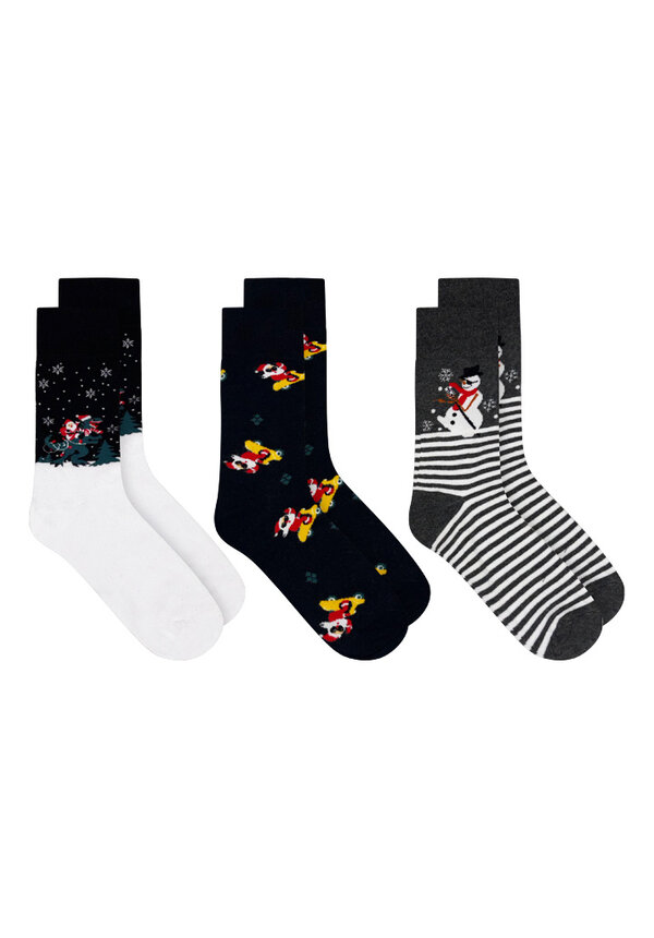 Kerstsokken 3 pack | W - Heren