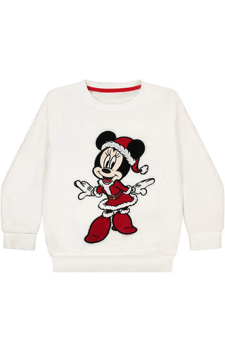 Kersttrui Minnie Mouse Wit - Meisjes 