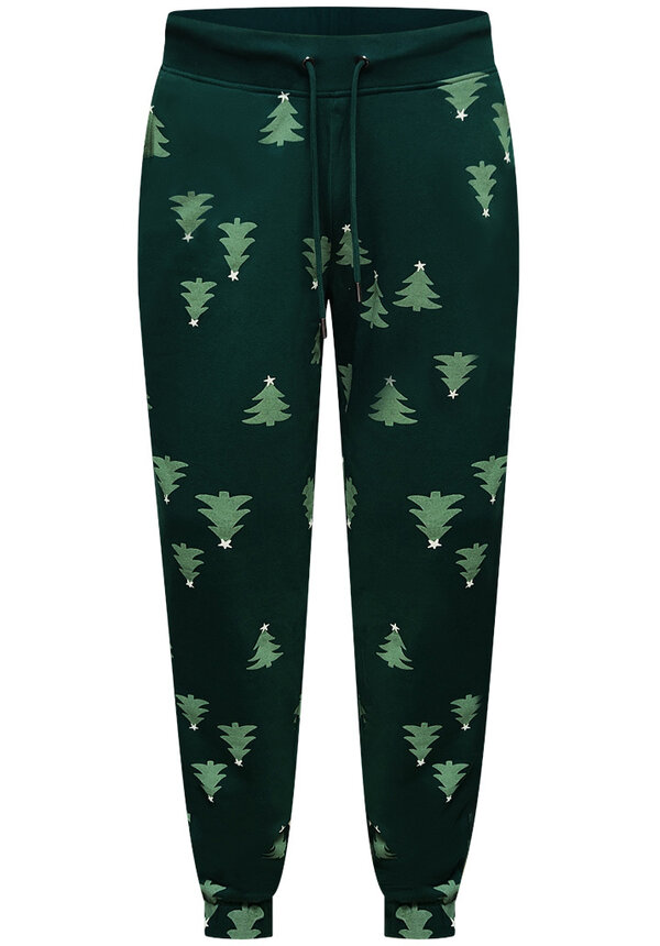 Kerst Broek Kerstboom Groen  - Heren