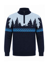 Kersttrui Quarter Zip Donkerblauw - Heren