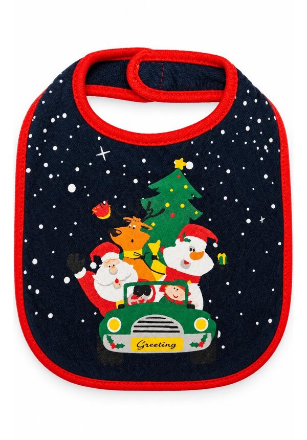 Kerst Slabbetje Baby Blauw