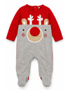 Kerst Boxpakje Baby Rendier Grijs Rood