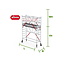 altrex RS Tower 51-S met Safe-Quick 0.75(B) x 1.85(L) x 2.20m vh = 4.20m wh