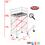 BigScaff RS62 Prof. alu rolsteiger 1.35m x 1.85m x 3.20m Ph= 5.20m Wh