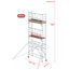 Altrex Gevelvrij* 0.75 x 1.85 x 5.20m vh Safe-Quick RS Tower 41-S