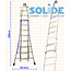 Solide Solide 2- delige puntladder 10/8 treden