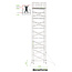 SCAFLINE Professionele rolsteiger 13.20m werkhoogte x 135cm breedte x 250cm platformlengte