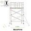 SCAFLINE Professionele rolsteiger 5.20m werkhoogte x 135cm breedte x 250cm platformlengte