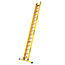 STALTOR 2-delige glasvezel schuifladder met touw 2x16 sporten met stabibalk