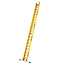 STALTOR 2-delige glasvezel schuifladder met touw 2x20 sporten met stabibalk