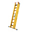 STALTOR 3-delige glasvezel omvormladder 3x8 sporten met stabibalk