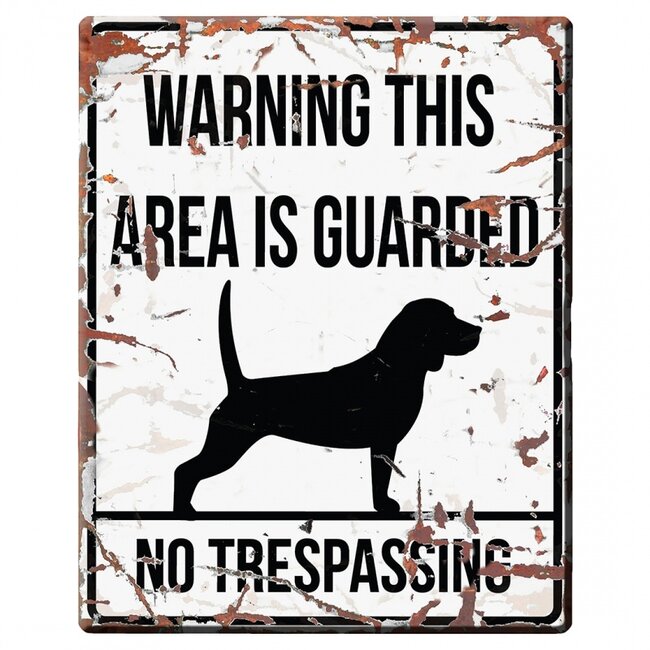 D&D Warning Sign Beagle