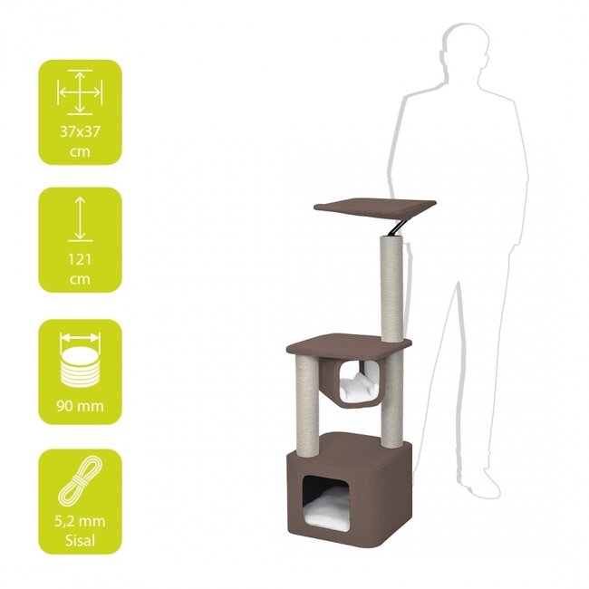 EBI Scratching Tree Okinawa brown