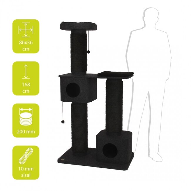 EBI Scratching Tree Comfort Plus Quartz black