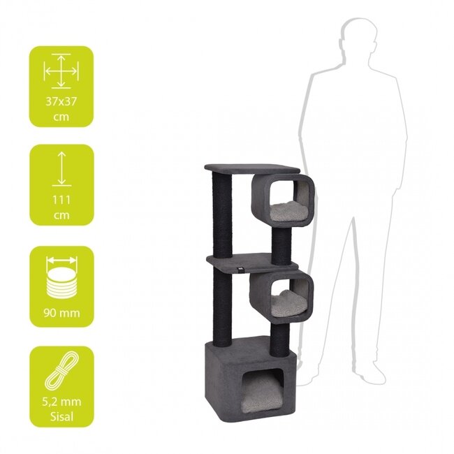 EBI Scratching Tree Akita grey