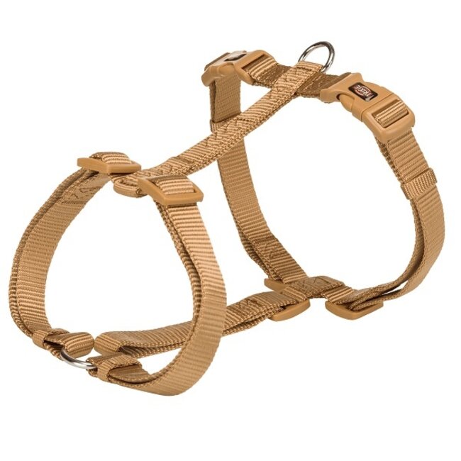 Trixie Premium Dog H-Harness caramel