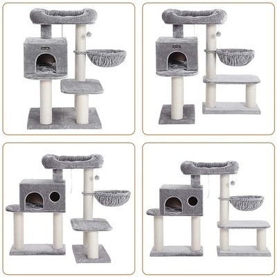 PetsGifts Cat Tree Tarp grey