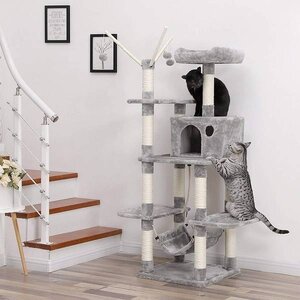 Pets Gifts Cat Scratching Post Cologne light grey