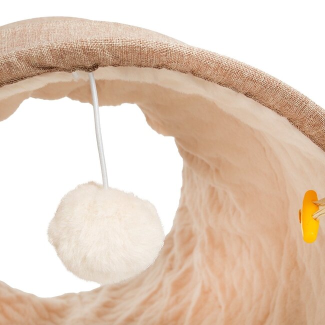 CanadianCat Company Cat Tunnel Maine Coon Beige 70 cm