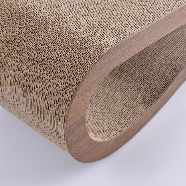 CanadianCat Company Scratching Furniture Orbit Walnut Brown