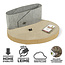 CanadianCat Company Cat Bed Owen with Scratching Cardboard - Grey