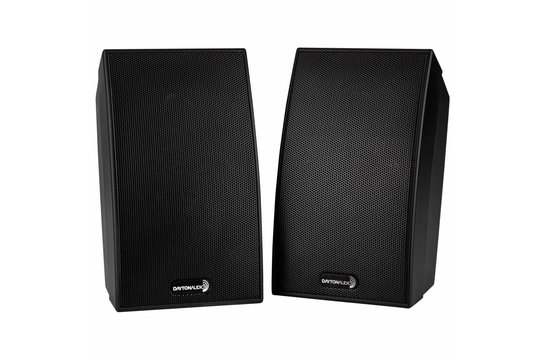 SAT-BK 9.53cm 2-Way Satellite Speaker Pair Black