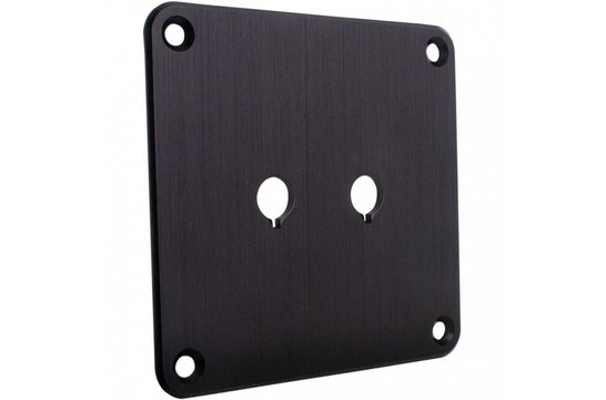 SBPP-BK Binding Post Rückplatte , schwarz eloxiert