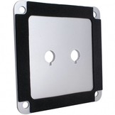 SBPP-SI Binding Post Back Plate Silver Anodized