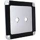 SBPP-SI Binding Post Back Plate Silver Anodized