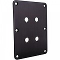 DBPP-BK Double Binding Post Back Plate Black Anodized