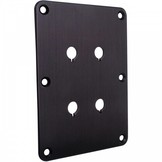 DBPP-BK Double Binding Post Back Plate Black Anodized