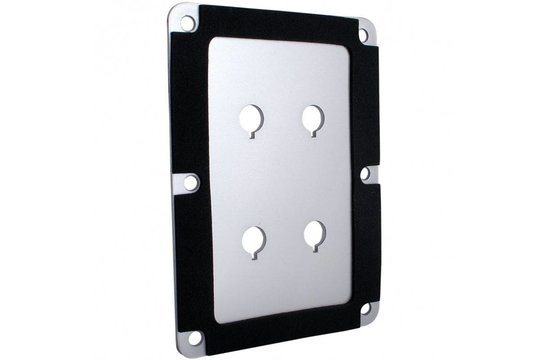 DBPP-SI Double Binding Post Backplate Silber eloxiert