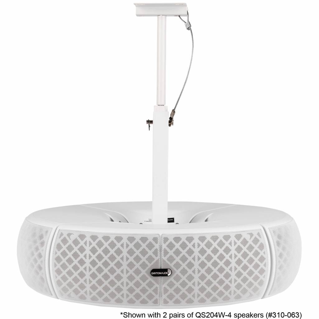 QS204PBW 4-Way Pole Mount Speaker Bracket