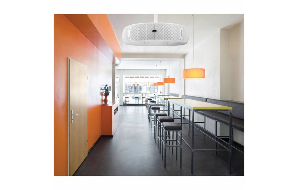 QS204PBW 4-Way Pole Mount Lautsprecherhalterung für QS204W-4 Quadrant-Lautsprecher – Weiß