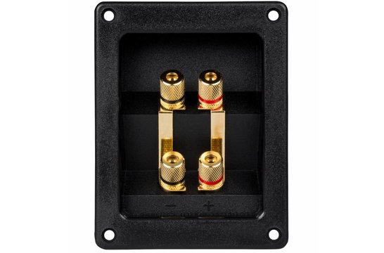Bi-Amp Speaker Terminal Cup Gold Banana Binding Post