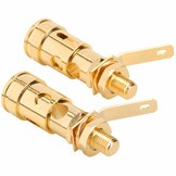 Veerbelaste Binding Post | Paar | Verguld