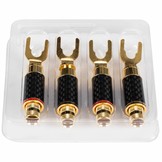 1/4" to 3/8" Spade Terminal with Dual Set Screws 2 Pair