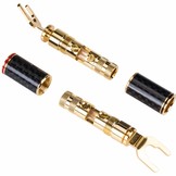 1/4" to 3/8" Spade Terminal with Dual Set Screws 2 Pair