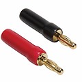Gold Plated Screw Type Banana Plugs 18-12 AWG 1 Pair