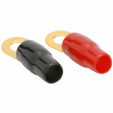 Gold Ring Crimp Terminal 4 AWG 7.94mm 2 Pair